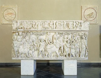 Sarkophag, der den Triumph des Dionysos darstellt, ca. 190 n. Chr.